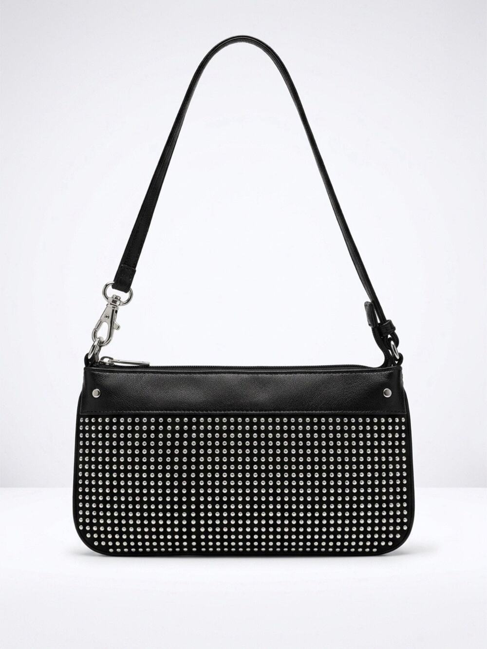 Y2K black wristlet Silver Studded Christmas NYE occasion Evening Wear Classy